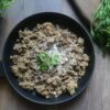 Delicious cauliflower rice dish garnished with fresh herbs, perfect for keto diets.